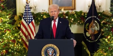 Trump Talks the Great American Comeback in Holiday Address
