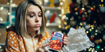 Image for article: Woman Beginning To Suspect Husband Didn't Start Shopping Till Yesterday As She Opens Can Of Dinty Moore Beef Stew
