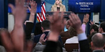Karoline Leavitt Holds White House Press Briefing