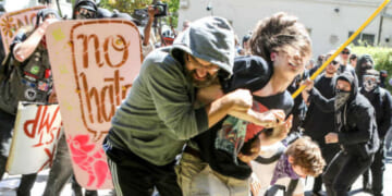 Image for article: Antifa Protests Violence By Viciously Beating Bystanders
