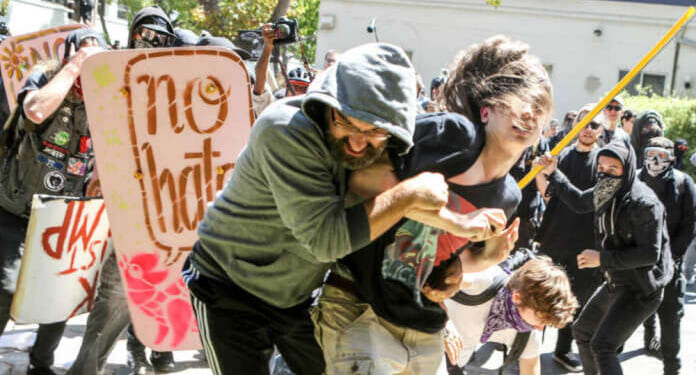 Image for article: Antifa Protests Violence By Viciously Beating Bystanders