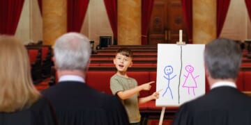 Image for article: Five-Year-Old Brought In To Explain Difference Between Boys And Girls To Supreme Court