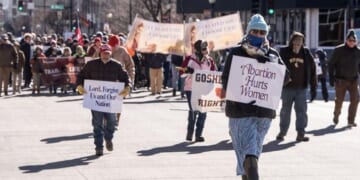 Hundreds Brave the Bitter Cold in Wyoming to March Against Abortion