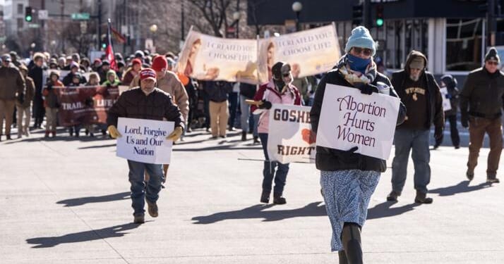 Hundreds Brave the Bitter Cold in Wyoming to March Against Abortion