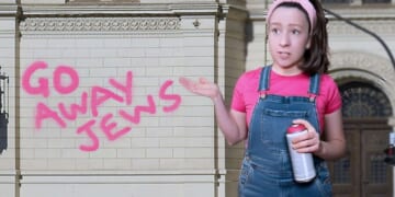 Image for article: Ms. Rachel Apologizes For Accidentally Spray-Painting 'Go Away Jews' On A Synagogue