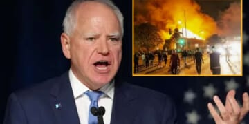 Image for article: Somber Tim Walz Announces Every Daycare Center Record Sadly Perished In Last Night's Riot