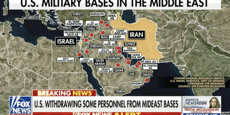 Some American Personnel Told to Evacuate Military Bases in Middle East: Report
