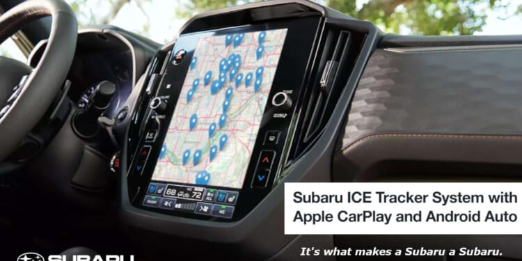 Image for article: Subarus Now Come With Built-In ICE Tracker