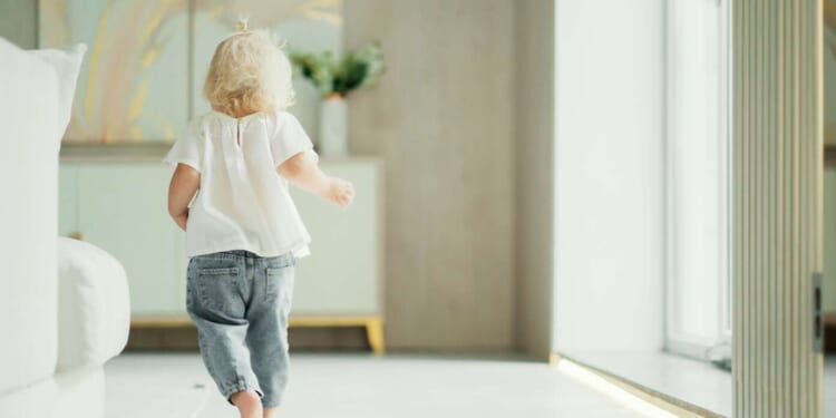 Image for article: Toddler Rushes To Save Mom From Having To Use Bathroom Alone