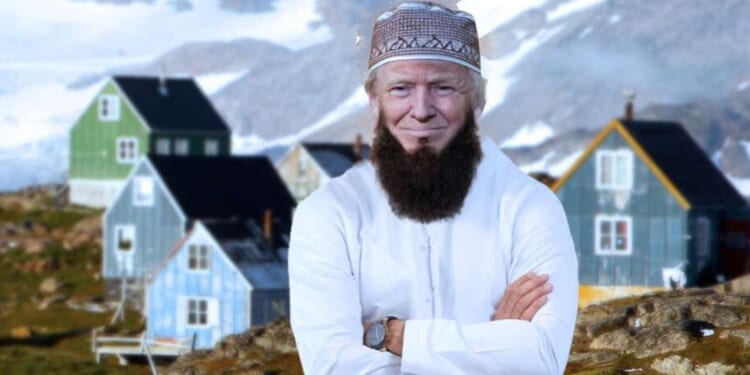 Image for article: Trump Disguises Himself As Muslim Migrant So Europe Will Let Him Invade Greenland