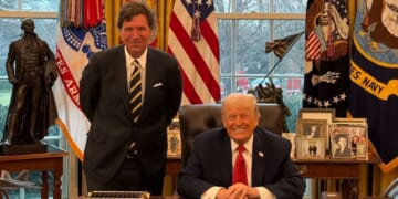 Image for article: Trump Holds Oval Office Summit With Prominent Muslim Leader