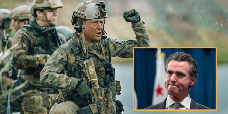 Image for article: Trump Leads Seal Team To Capture Rogue Dictator Gavin Newsom