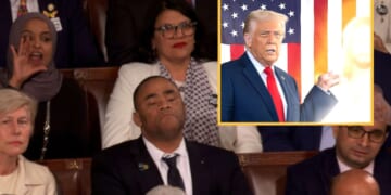 Image for article: Democrats Refuse To Stand As Trump Introduces Jesus