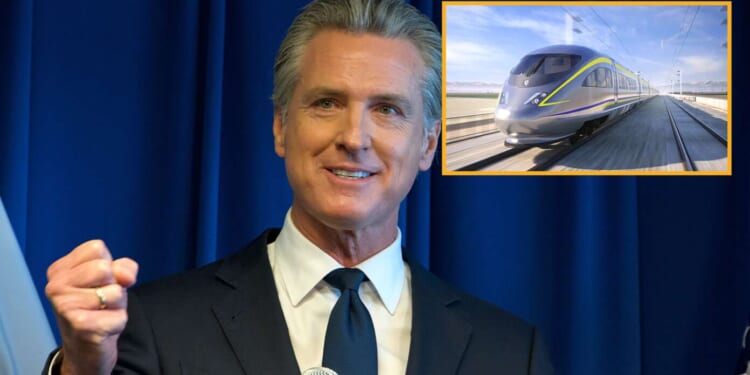 Image for article: Finally: Newsom Announces Finished Construction Of High-Speed Rail Between His House And French Laundry
