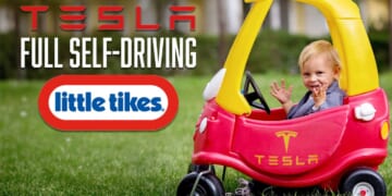 Image for article: Tesla Unveils Self-Driving Little Tikes Cozy Coupe