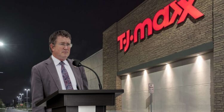 Image for article: Thomas Massie To Hold His Own State Of The Union On Street Corner Outside A T.J. Maxx