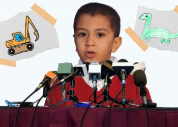 Image for article: 5-Year-Old Holds Press Conference To Announce He Is Switching Obsessive Interest From Backhoes To Dinosaurs
