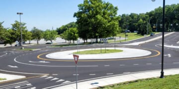 Image for article: American Values Under Attack: County Replaces 4-Way Stop With Roundabout
