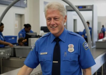 Image for article: Bill Clinton Selflessly Volunteers To Help Short-Staffed TSA With Pat Downs
