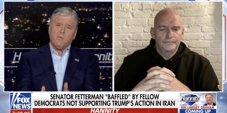 Fetterman Disagrees With Dems on Iran, 'Why Can't We Just Say The World is Better?' [WATCH]
