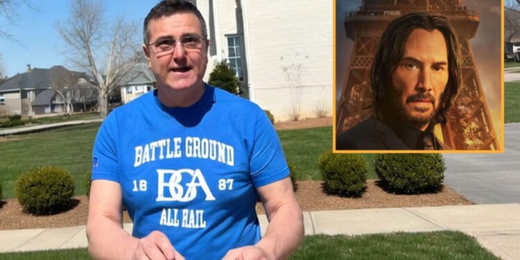 Image for article: Guy Who Pushed Over Reacher's Motorcycle Announces Plan To Shoot John Wick's Dog