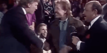 MAGA POWERS COLLIDE: Donald Trump Shakes Hands With Chuck Norris at Wrestlemania VII in Resurfaced Clip [WATCH]