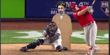 Image for article: MLB Umpire Replaced With Cardboard Cutout