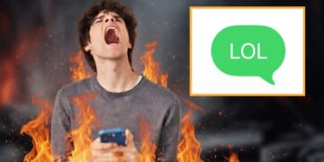 Image for article: Man Condemned To Hell For Texting 'LOL' When He Didn't Really Laugh Out Loud