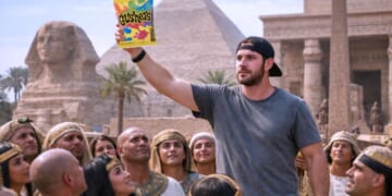 Image for article: Man Goes Back In Time To Mesmerize Ancients With Futuristic Technology Of Gushers