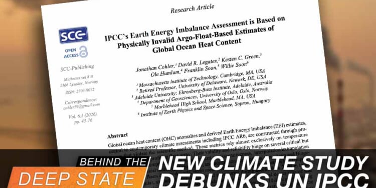 New Climate Study Debunks Key UN IPCC Dogma