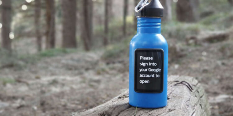 Image for article: New Reusable Water Bottle Makes You Sign In To Google