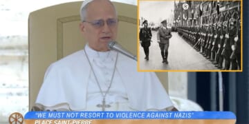 Image for article: Pope Condemns Allied Forces For Not Just Talking It Out With Nazis