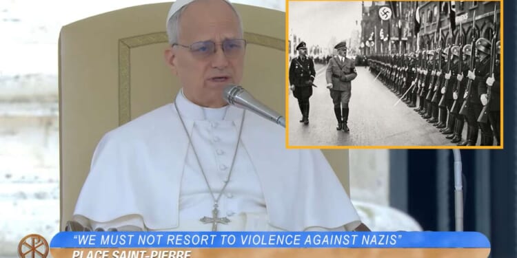 Image for article: Pope Condemns Allied Forces For Not Just Talking It Out With Nazis