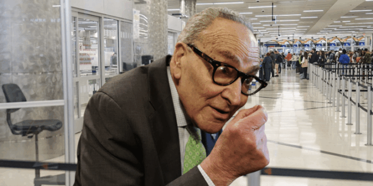 Schumer's TSA Shutdown Sparks Employee Evictions, Longest Lines Ever [WATCH]