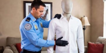 Image for article: TSA Agent Keeps Skills Sharp By Groping Mannequin At Home