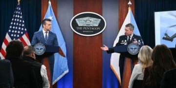 Hegseth, Gen Caine Brief After Ceasefire Reached With Iran