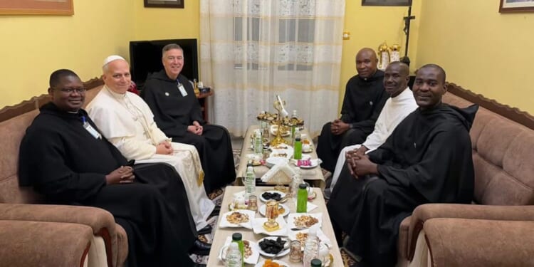 Pope Leo XIV meets Augustinians in Annaba in fraternal visit
