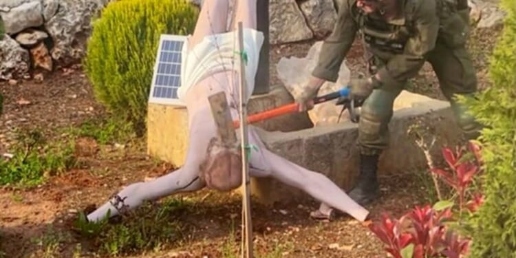 IDF Validates Photo of Soldier Sledgehammering Effigy of Jesus Christ; Outrage Continues