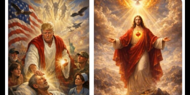 Fallout Over Trump’s Meme Depicting Himself as Jesus Christ Continues: MTG, Franklin Graham, Tucker Carlson Weigh In.