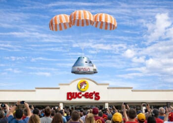 Image for article: In Dire Need Of Toilet, Artemis Lands At Buc-ee’s