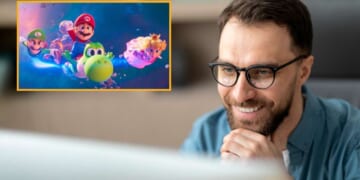 Image for article: Man Getting Really Excited About Mario Movie After Seeing Critics Hated It