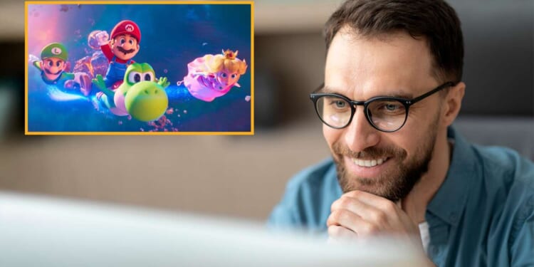Image for article: Man Getting Really Excited About Mario Movie After Seeing Critics Hated It