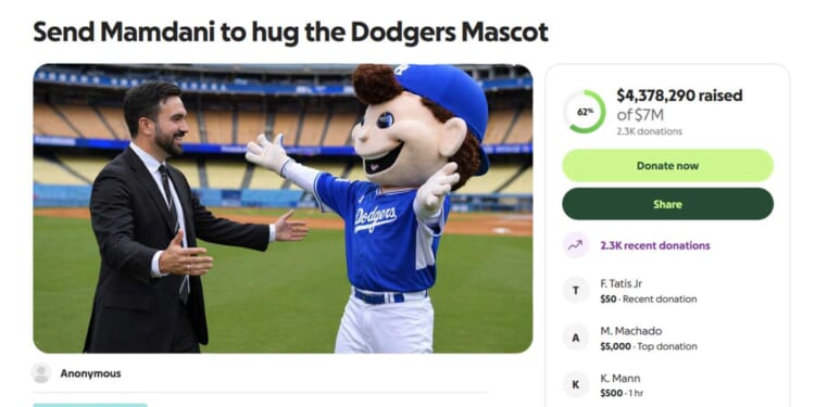 Image for article: Nation Kicks Off Fundraiser To Get Mamdani To Hug The Dodgers
