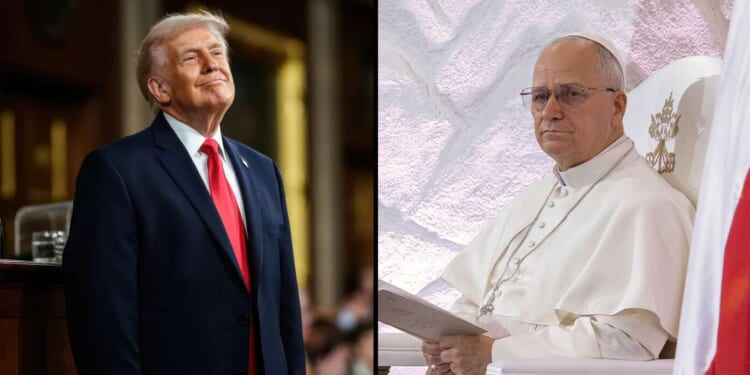 Image for article: Online Battle Erupts Between Holiest Man In The World And Pope Leo XIV