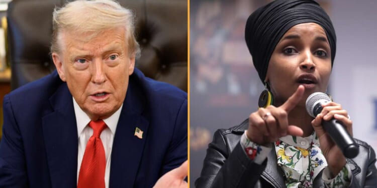 Image for article: Trump, Omar Argue Over Whether It's 'Two Corinthians' Or 'Eleven Corinthians'