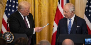 Image for article: Trump Presents King Charles With Toothbrush