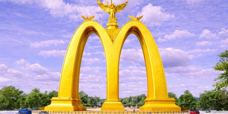 Image for article: Trump Proposes Triumphal Double Golden Arch In Washington, D.C.