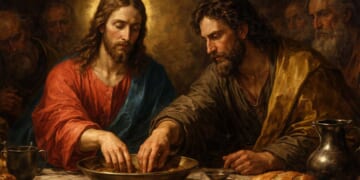 Image for article: What A Moron: Judas Dips Bread In Bowl Right After Jesus Says 'The One Who Dips The Bread In The Bowl Will Betray Me'