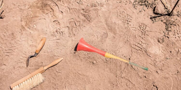 Image for article: Archeologists Unearth Vuvuzelas Blown By Israelites Outside Walls Of Jericho