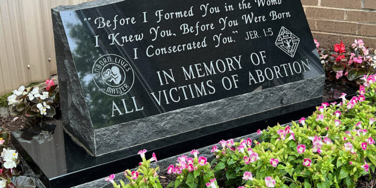 Arkansas Will Install “Monument to the Unborn” to Mourn Babies Killed in Abortions